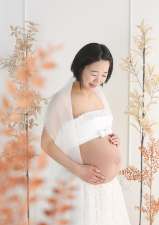 マタニティドレスで撮影♪