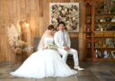 ウェディングドレスで撮影!