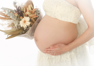 マタニティドレスで撮影♪