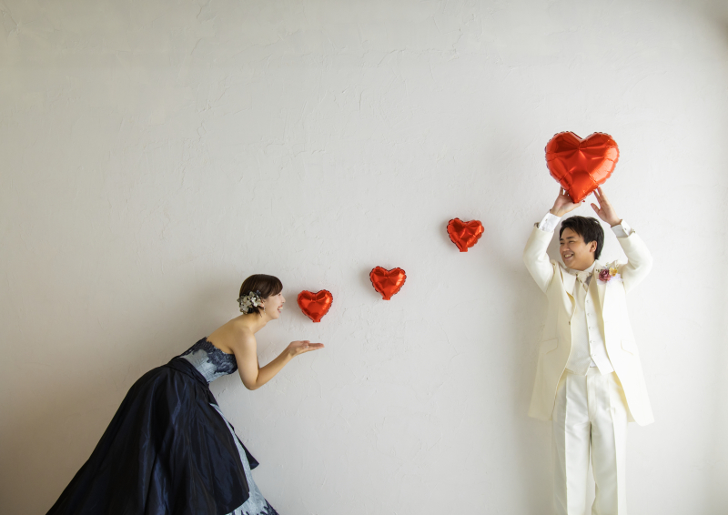 カラードレスで撮影！