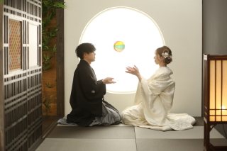 目線を外して♪