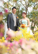 カラードレスでウェディングフォト♪