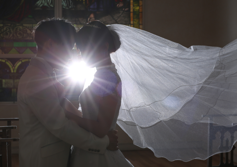 ベールを活かしたお写真はいかがでしょうか?