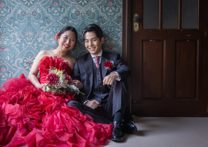 カラードレスで撮影！