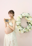マタニティドレスで撮影♪