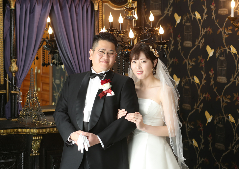 ウェディングドレスで撮影！
