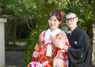 色打掛で撮影♪