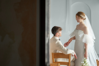 目線を外して♪