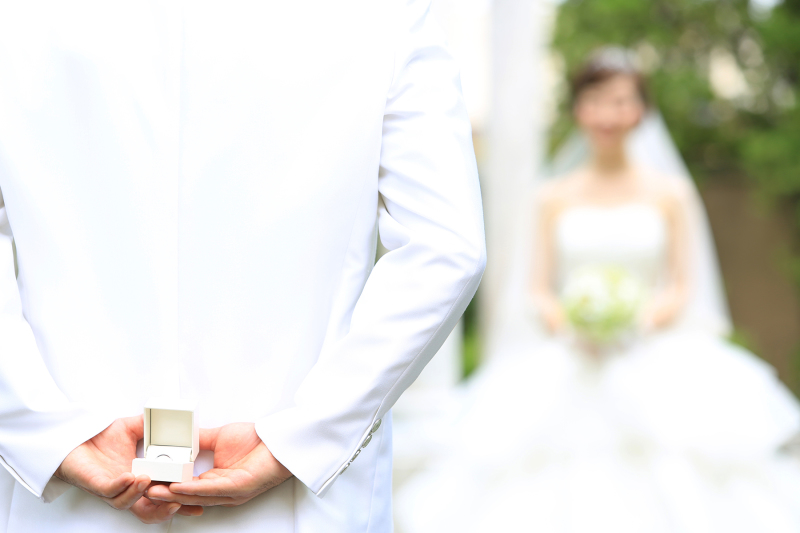 新郎から新婦へ・・・♥