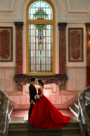 カラードレスでロケーション撮影も素敵♪