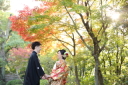 紅葉の中、和装撮影もおまかせください★