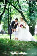 お子様と一緒にフォトウェディング♪