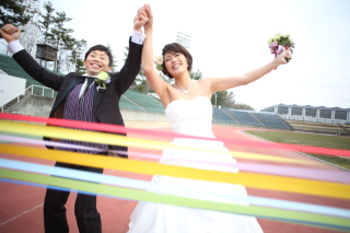 想い出のスポットで楽しくウエディングフォト★