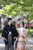 バブルシャワーの中で楽しく撮影♪