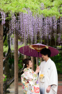 藤の花の下で…♥