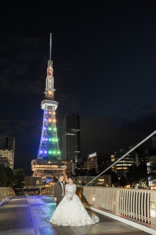 久屋大通公園で撮影されたお二人♡