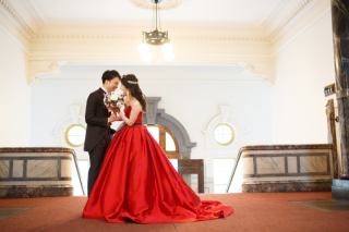 カラードレスでおしゃれに撮影♪