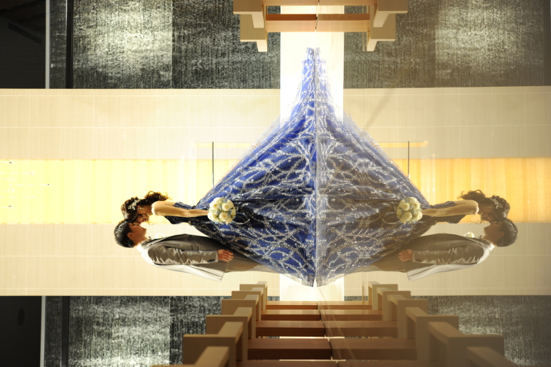 鏡に映ったような1枚♥