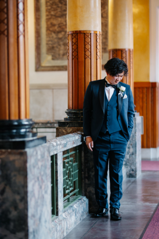 タキシードにもこだわってフォトウエディングを★