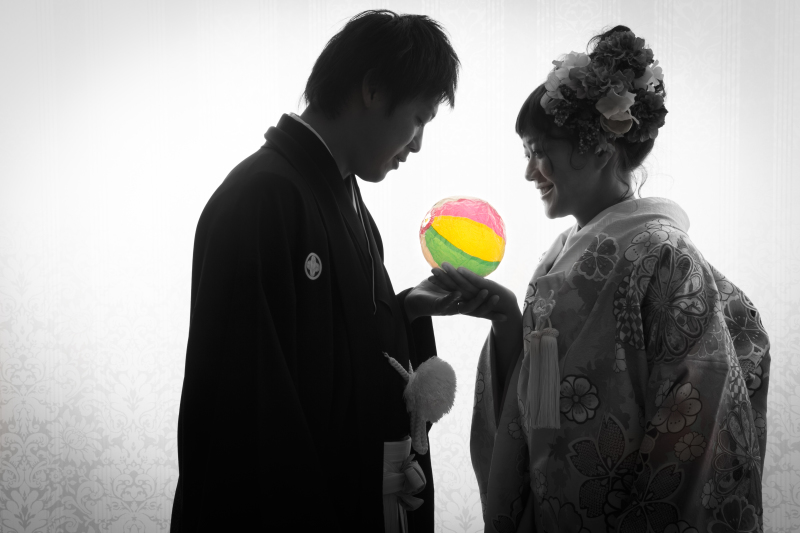 モノクロ×カラー