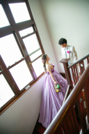 カラードレスでの撮影も☆