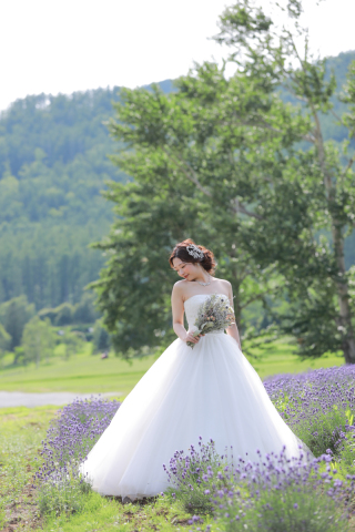 お花の中でフォトウェディング☆彡