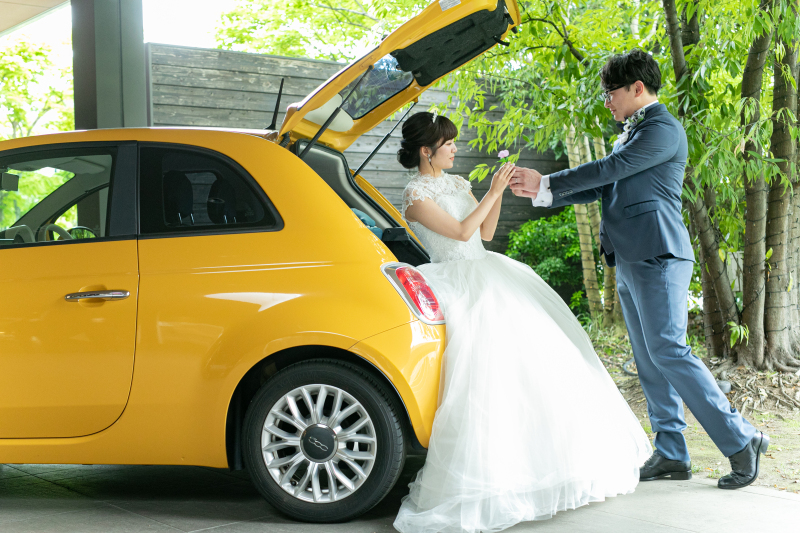 お二人と愛車とウエディングフォト★