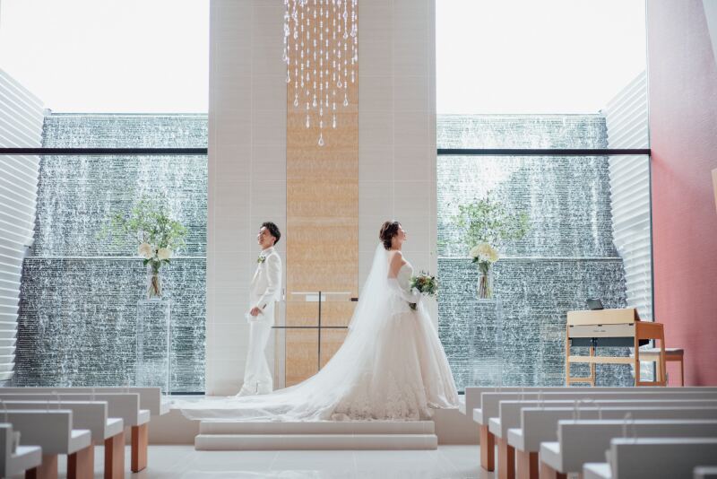 結婚式場での撮影が叶います♡