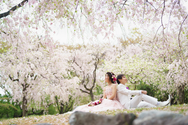 桜フォトウェディング☆