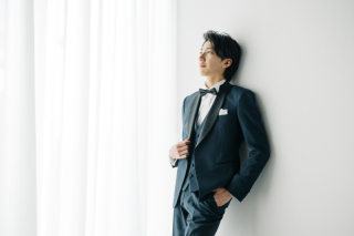 おしゃれなタキシードで撮影を✨