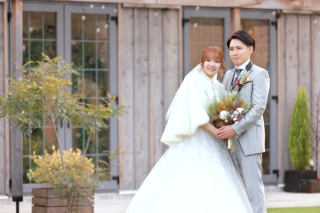 肌寒い時期でも安心してドレスの撮影できます!