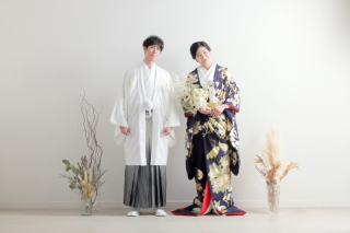 和装 × ブーケ