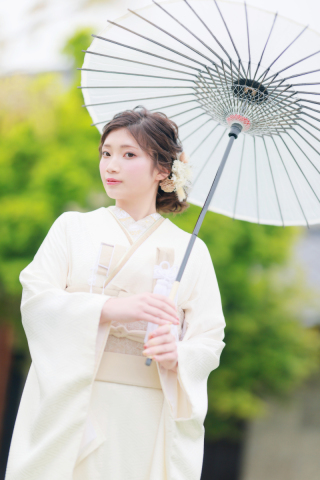 掛下での撮影もとても素敵♪