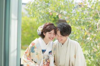 新緑のウエディングフォト