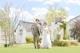 広いお庭でしか撮れない写真を。