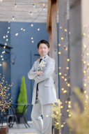 ご新郎様のおひとりポ－ズも♪