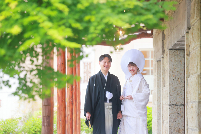 綿帽子で、よりお着物らしさを