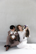 猫ちゃんとウエディングフォト♡