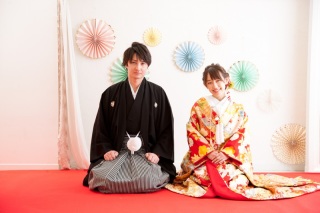 挙式の前撮りに「スタジオデータプラン」