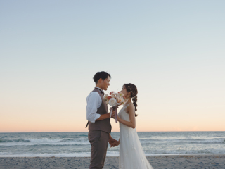 美しい夕日と海ロケーション✨