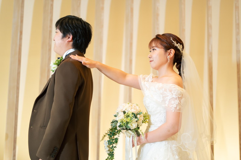 チャペルでセレモニー大切な家族と一緒に