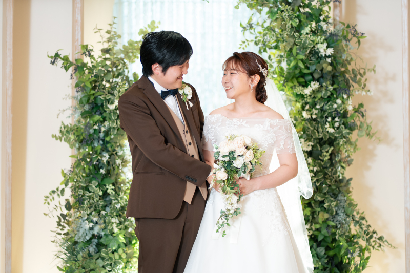 チャペルでセレモニー大切な家族と一緒に