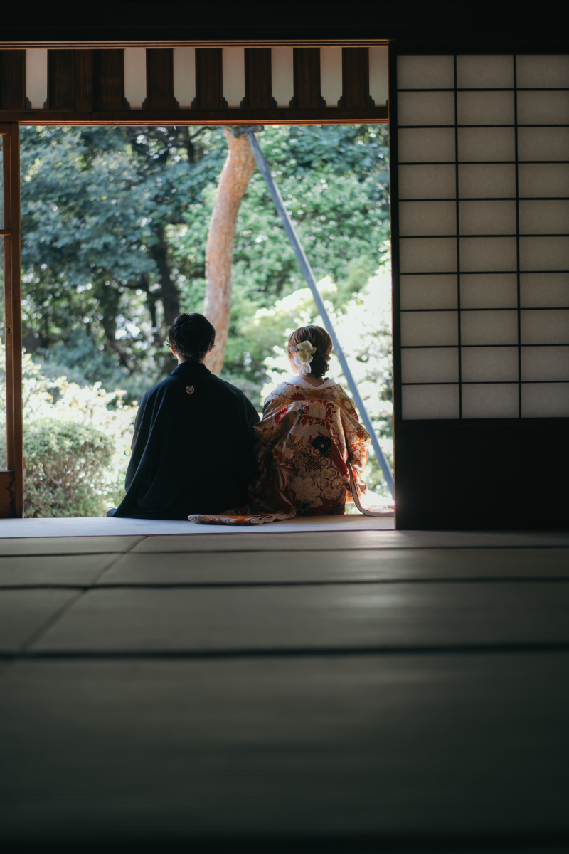 新緑と和室