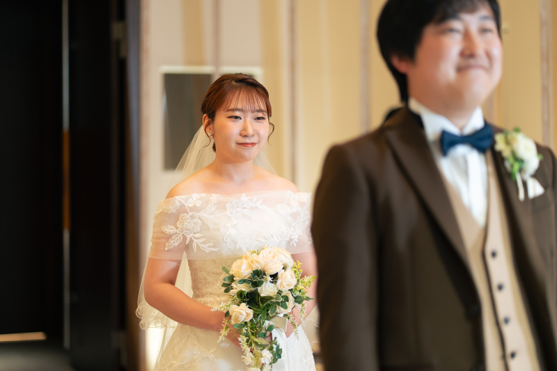 チャペルでセレモニー大切な家族と一緒に