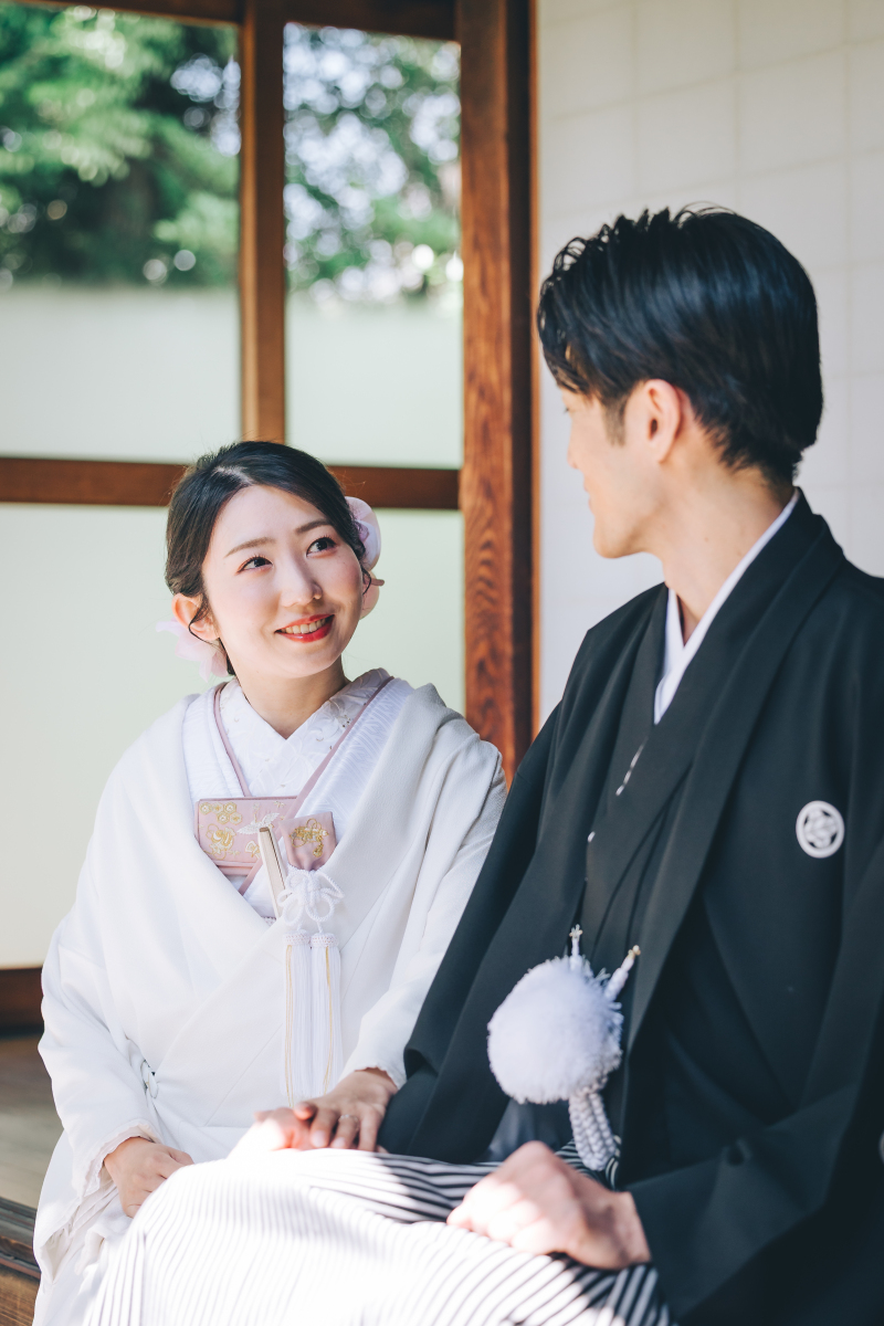 季節のお花と歴史的建造物で素敵な前撮りを