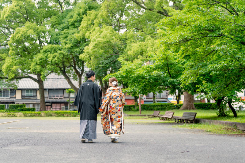 洋館で和装撮影