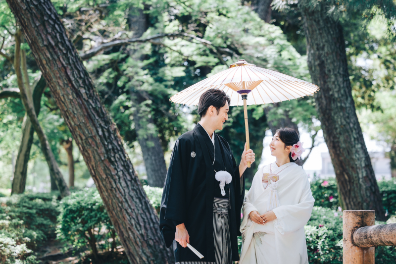 季節のお花と歴史的建造物で素敵な前撮りを