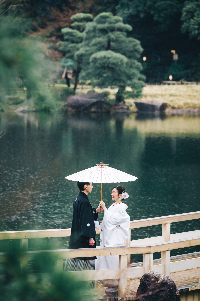 名古屋の徳川園_催花雨の中で