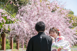 桜×和装×洋館