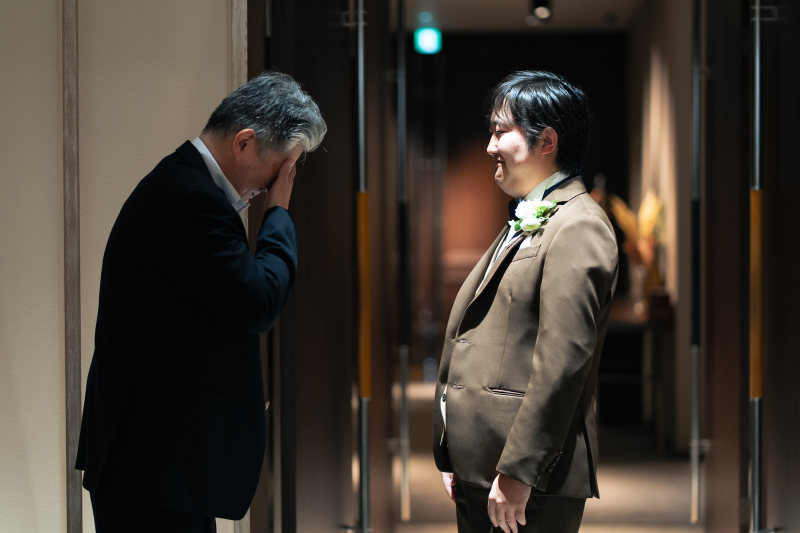 チャペルでセレモニー大切な家族と一緒に